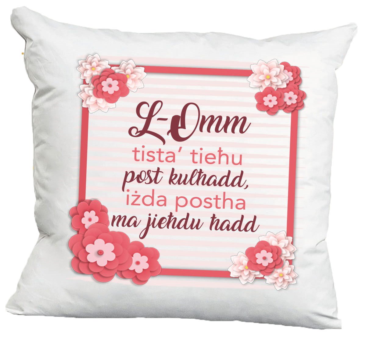 Cushion - L-Omm Tista' Tiehu Post Kulhadd Izda Postha Ma Jiehdu Hadd