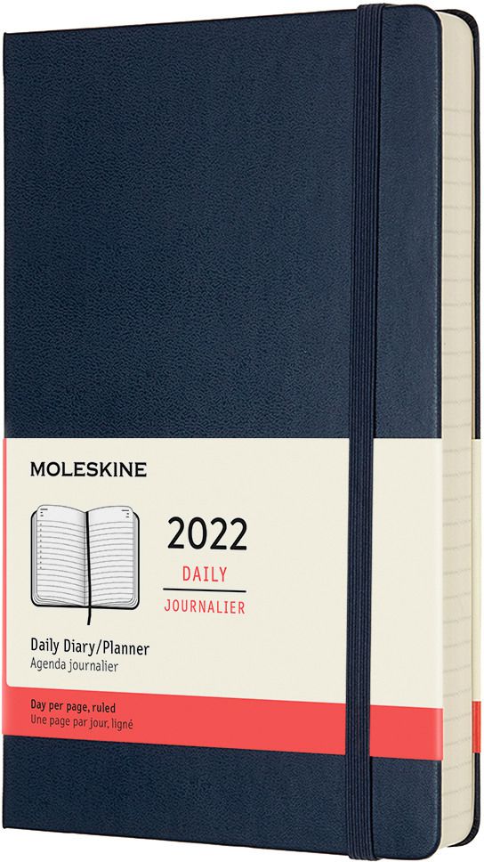 Diary 12 Months Daily A6 Black Soft