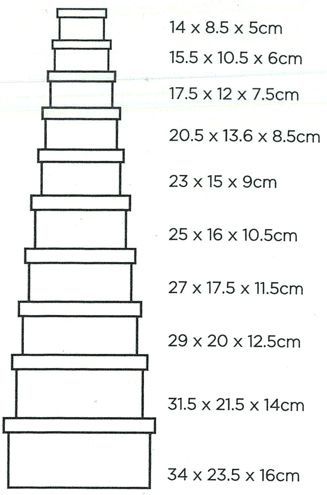 Flowers - 10 Gift boxes with lid