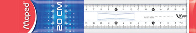 Ruler With Grip 20cm