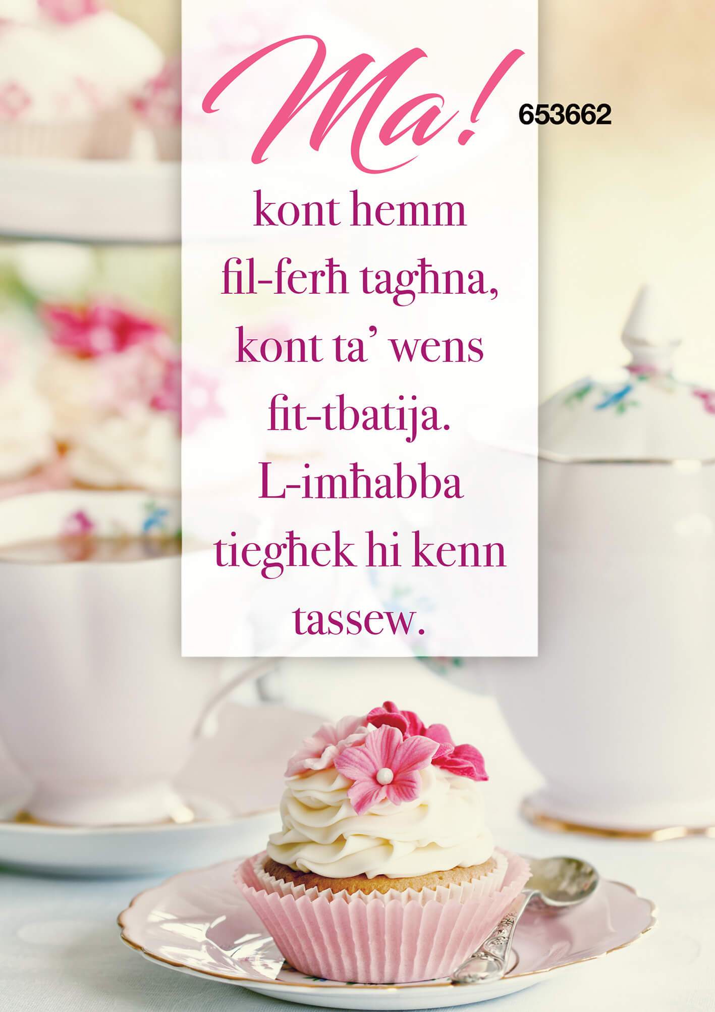 Ma Kont Hemm Fil-Ferħ Tagħna, Kont Ta' Wens Fit-Tbatija.