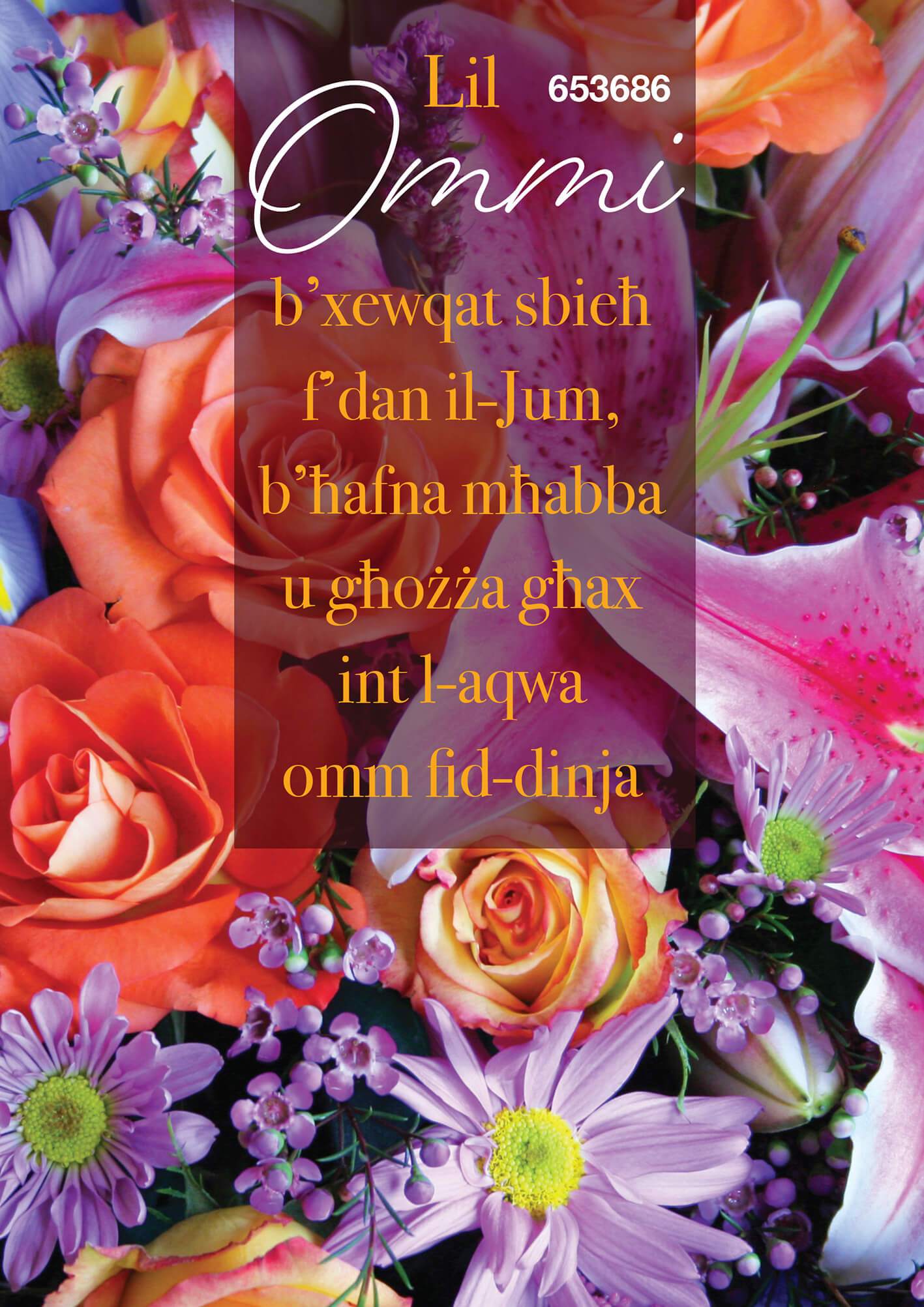 Lil Ommi B'Xewqat Sbieħ F'Dan Il-Jum,...