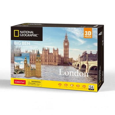 National Geographic London Big Ben 3D Jigsaw - 94 Pcs