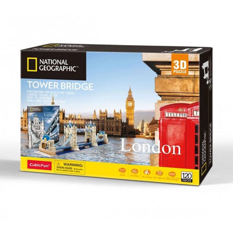 National Geographic Tower Bridge 3D Jigsaw Puzzle 120 Pcs