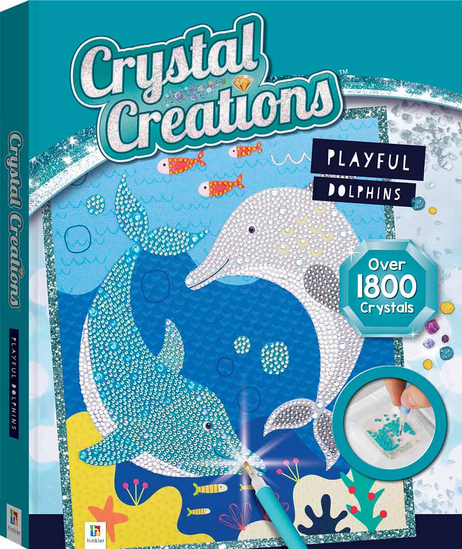 Crystal Creations Playful Dolphins Over 1800 Crystals