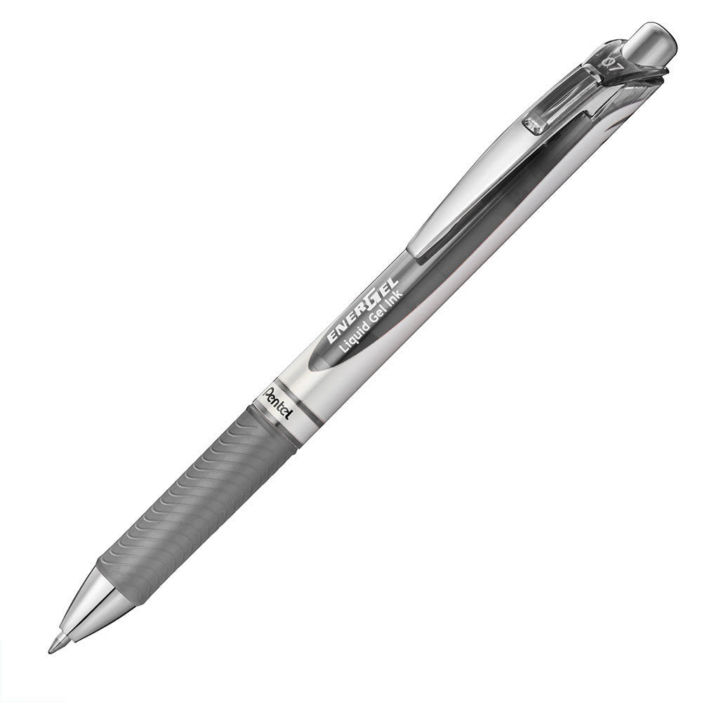 Pentel Energel 0.7Mm Retractable Liquid Gel Roller Pen - Grey Ink
