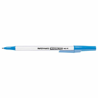 Paper Mate Kilometrico Ballpoint Pen Medium Blue, x50 Pens