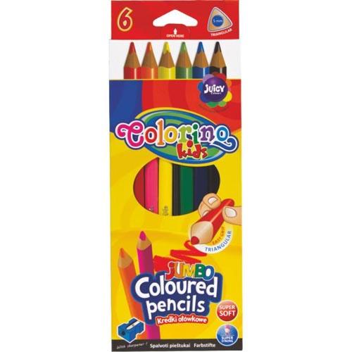 Pencil Colours Jumbo Triangular X 6