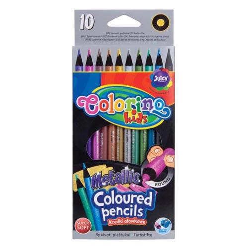 Pencil Colours Metallic - Long X 10Pcs