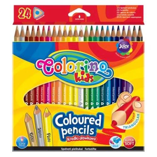 Pencil Colours Long Triangular X 24