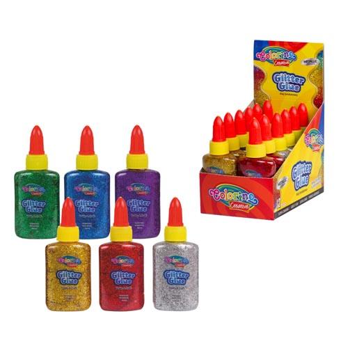 Glitter Glue Metallic Display X 12Pcs