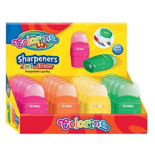 Sharpener W/Eraser In Display