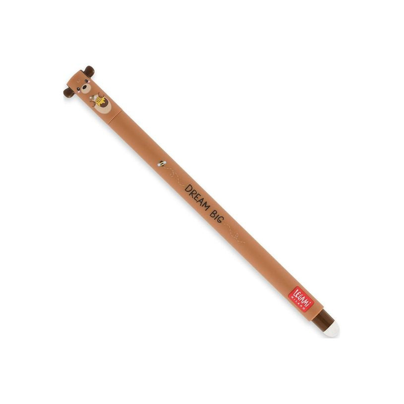 Legami Teddy Bear Erasable Gel Pen - Red Ink