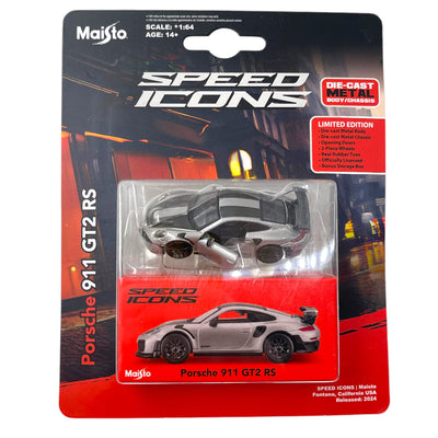 Maisto 1:64 Speed Icons Porsche 911 GT2 RS Diecast Model Car