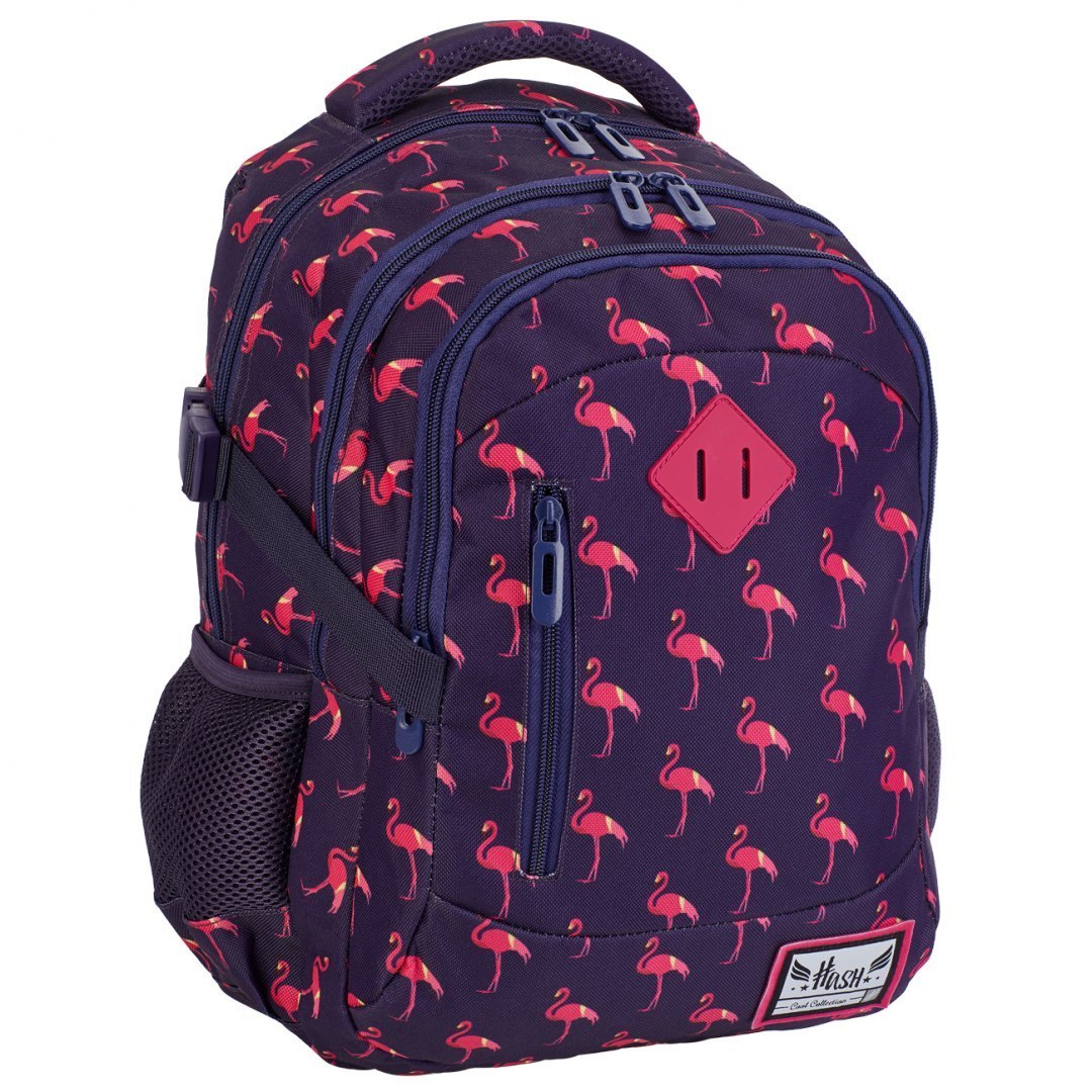 Large Backpack With Pink Flamingos