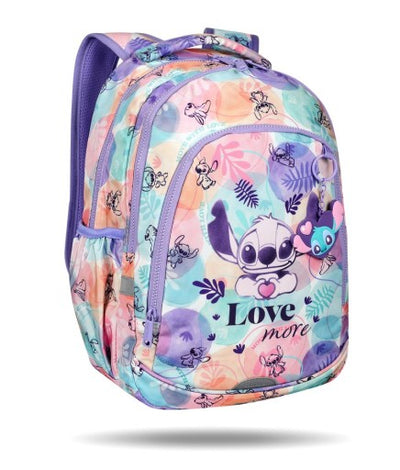 Disney Stitch Pastel School Backpack 2 compartments fits A4