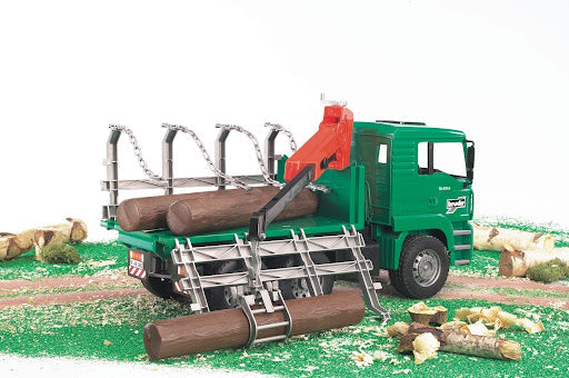 Timber Truck With Loading Crane