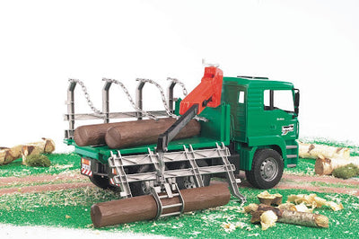 Timber Truck With Loading Crane