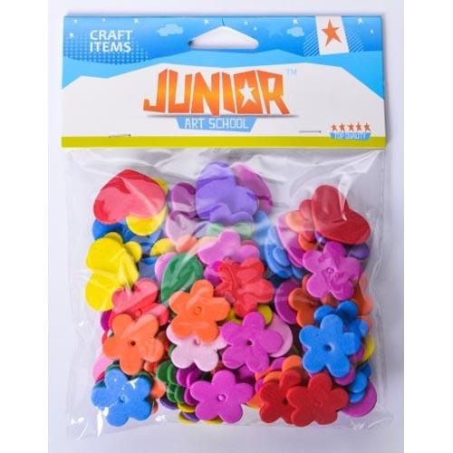 Craft Hearts + Flowers - 120 Pcs