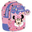 Must Disney Minnie Besties Forever School Backpack 2 zip fit A4