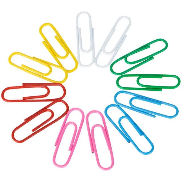 Paper Clips Coloured 28Mm 50Pcs