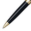Sheaffer 300 G9325 Ballpoint Pen with Gold Plated Table Clock Gift Set, Glossy Black with Gold Tone Trims