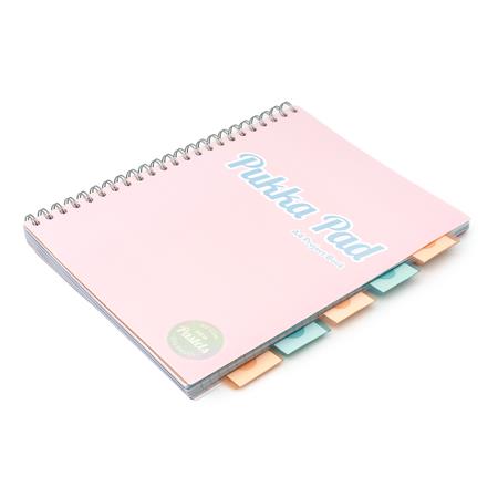 Pukka Pad Pastel Project Book A4 Lined Spiral Notebook
