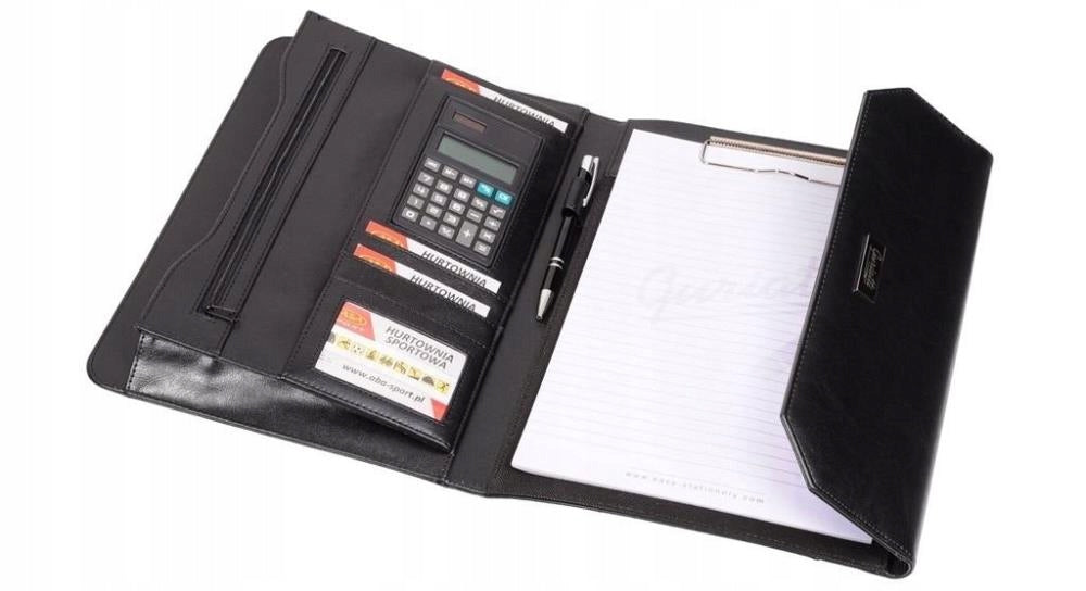 Portfolio - Conference Black A4 Folder -Included Only Calculator