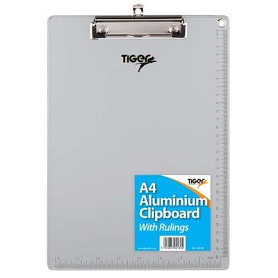 Clipboard Single Aluminium A4 With Ruling