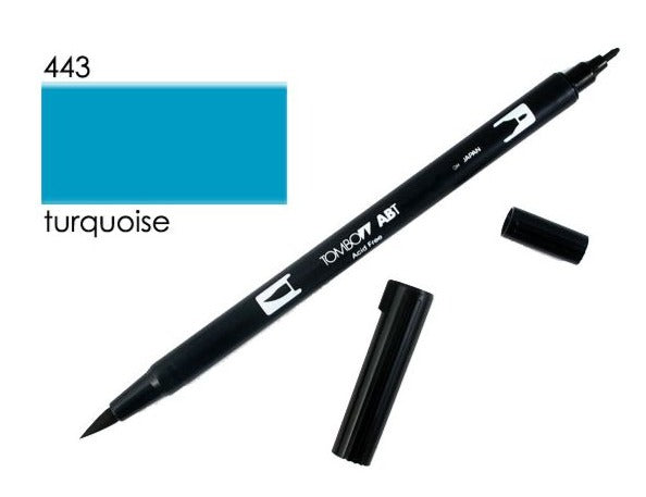 Tombow Dual Brush Pen Turquoise 443