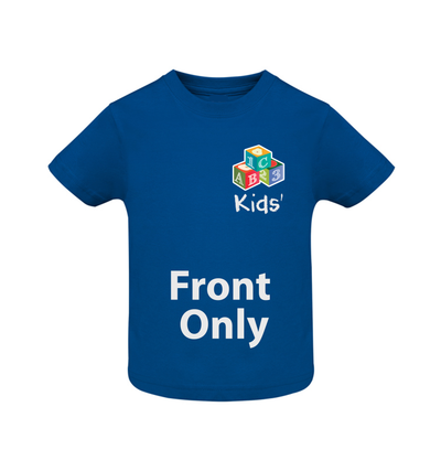 Kids Personalised T-Shirt Front Only