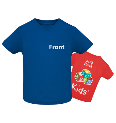 Kids Personalised T-Shirt Front & Back