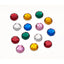 Rhinestones Round Asst. Colored 8Mm - 120Pcs