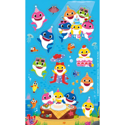 Baby Shark Party Pack Stickers X6 Sheets