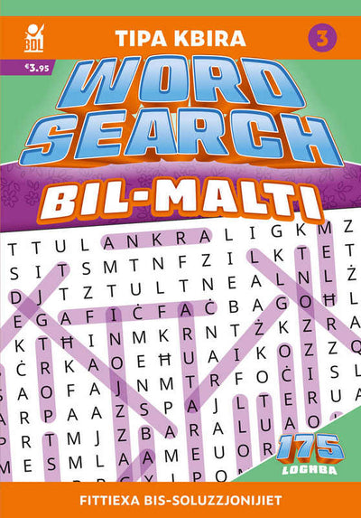 Wordsearch Bil-Malti Tipa Kbira 3