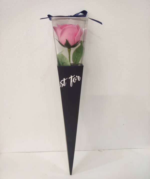Pink Soap Flower In A Gift Box