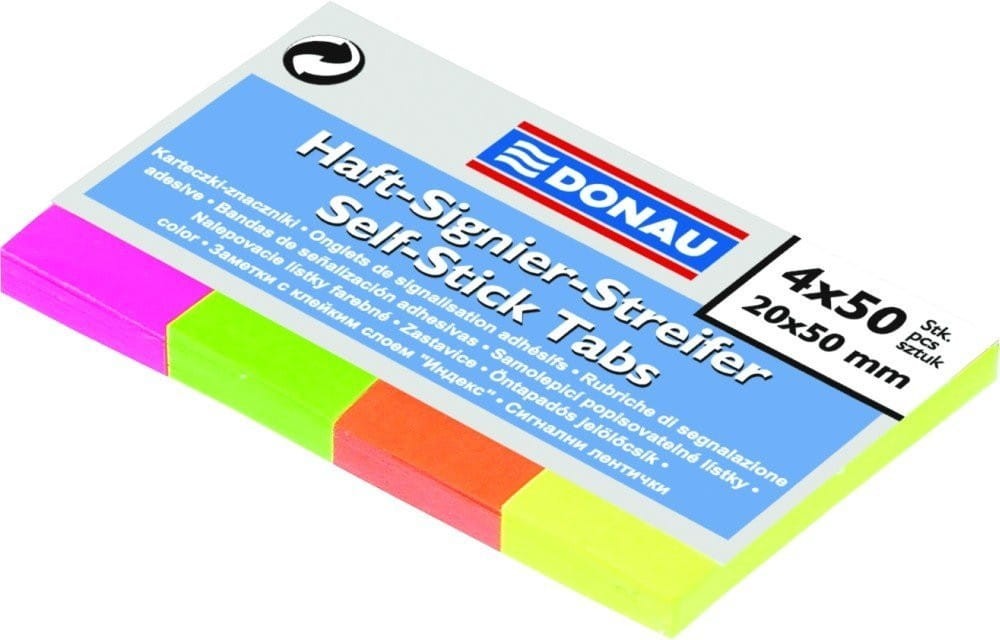 Paper Index Tabs 4X50 Tabs 20X50Mm