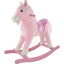 Rocking horse pink with wheels