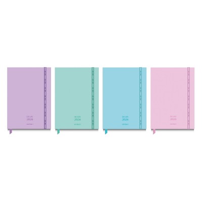 Diary 2026 A6 Pastel Colors 1 day a page x1 Assortment