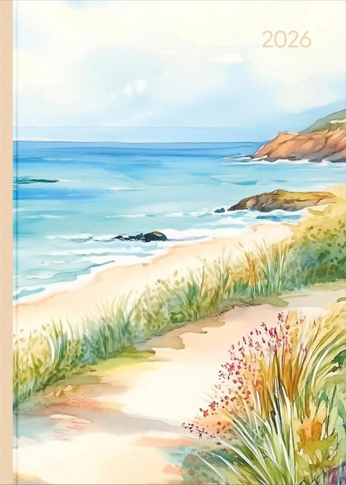 Diary 2026 Style Beach - 1 day a page saturday and sunday half page