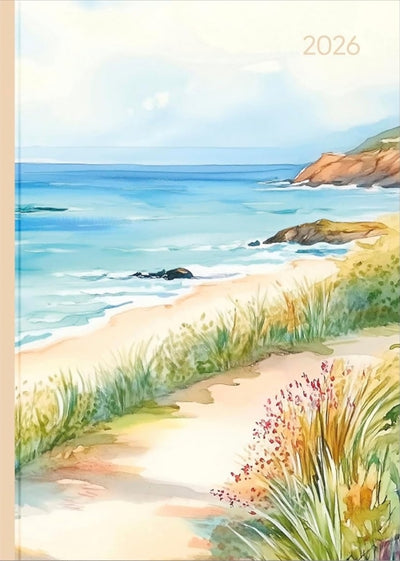 Diary 2026 Style Beach - 1 day a page saturday and sunday half page