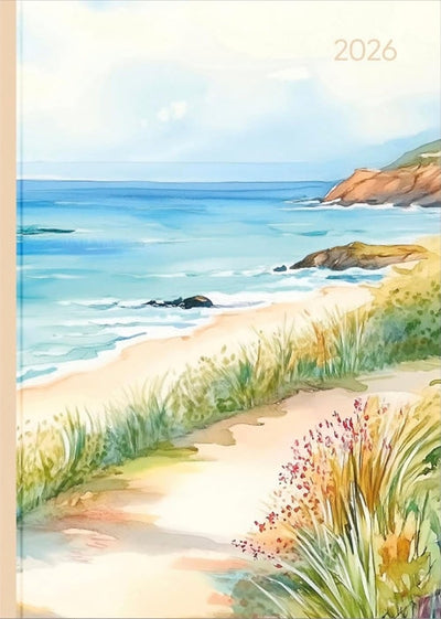 Diary 2026 Style Beach - 1 day a page saturday and sunday half page