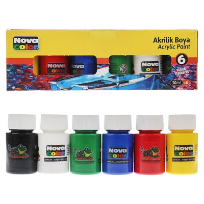 Acrylic Paint - 30Ml X6 Colours