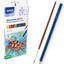 Triangular Watercolor Pencils - x12 Colors with Brush