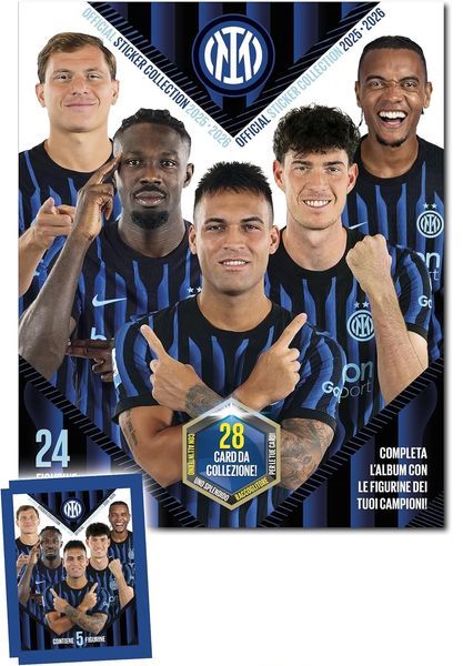Inter 2025 - 2026 Stickers 5 pkts x 5 Stickers