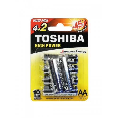 Battery Alkaline Aa Pkt X4+2 Free