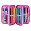 SEVEN GLOOMY HEART Filled 3 zip pencil case