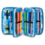 SEVEN QUICK GRAFFITI BOY Filled 3 zip pencil case