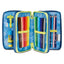 SEVEN SHADY DYE BOY Filled 3 zip pencil case