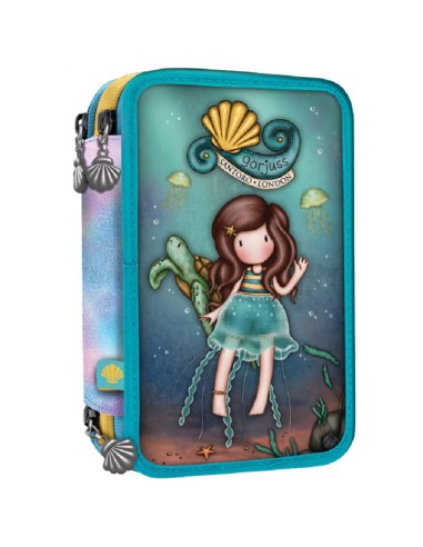 Santoro Gorjuss 3 Zip Filled Pencil Case